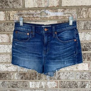 Madewell High Rise Denim Jean Shorts 
• 25
